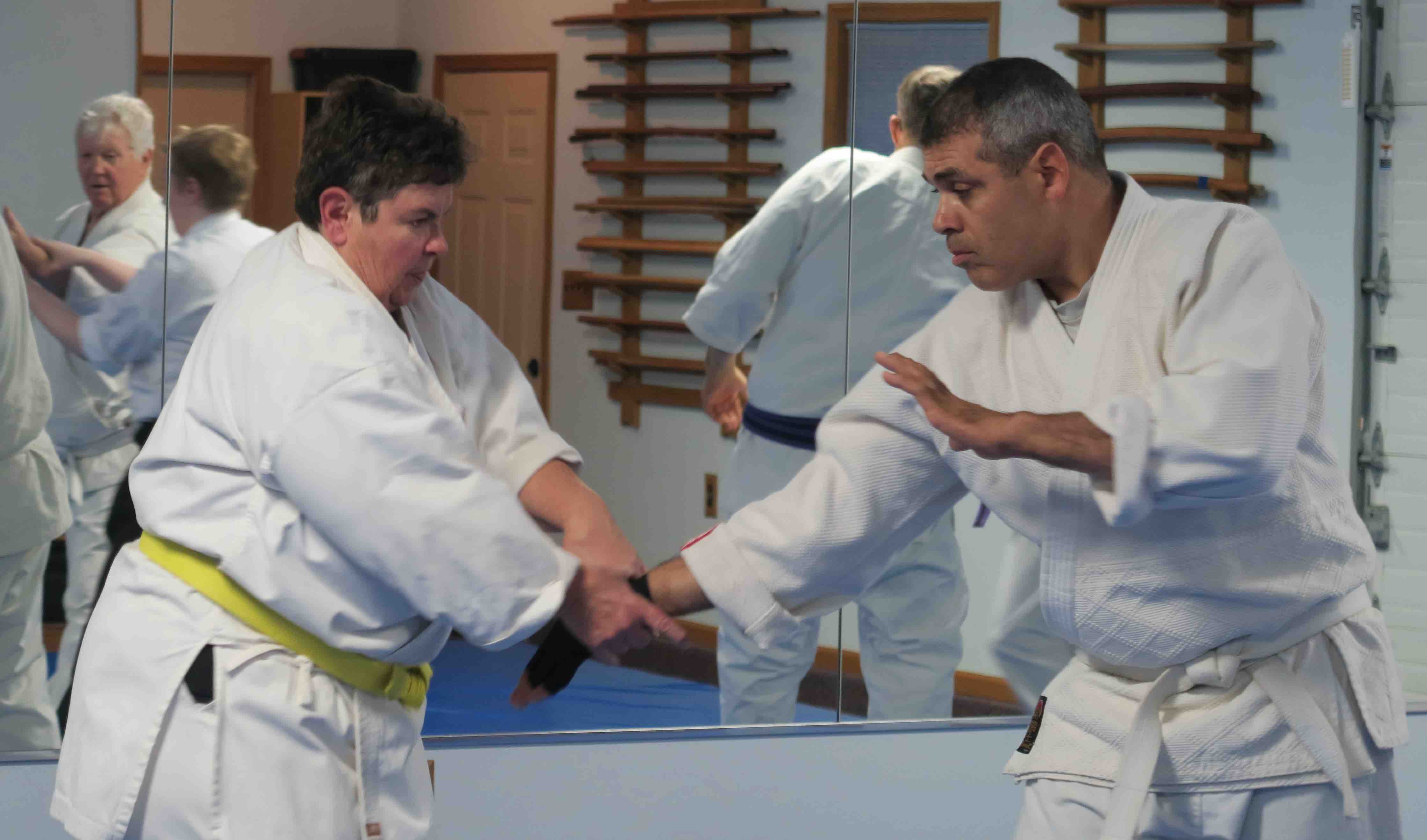 Students practicing at Prairie Aikikai