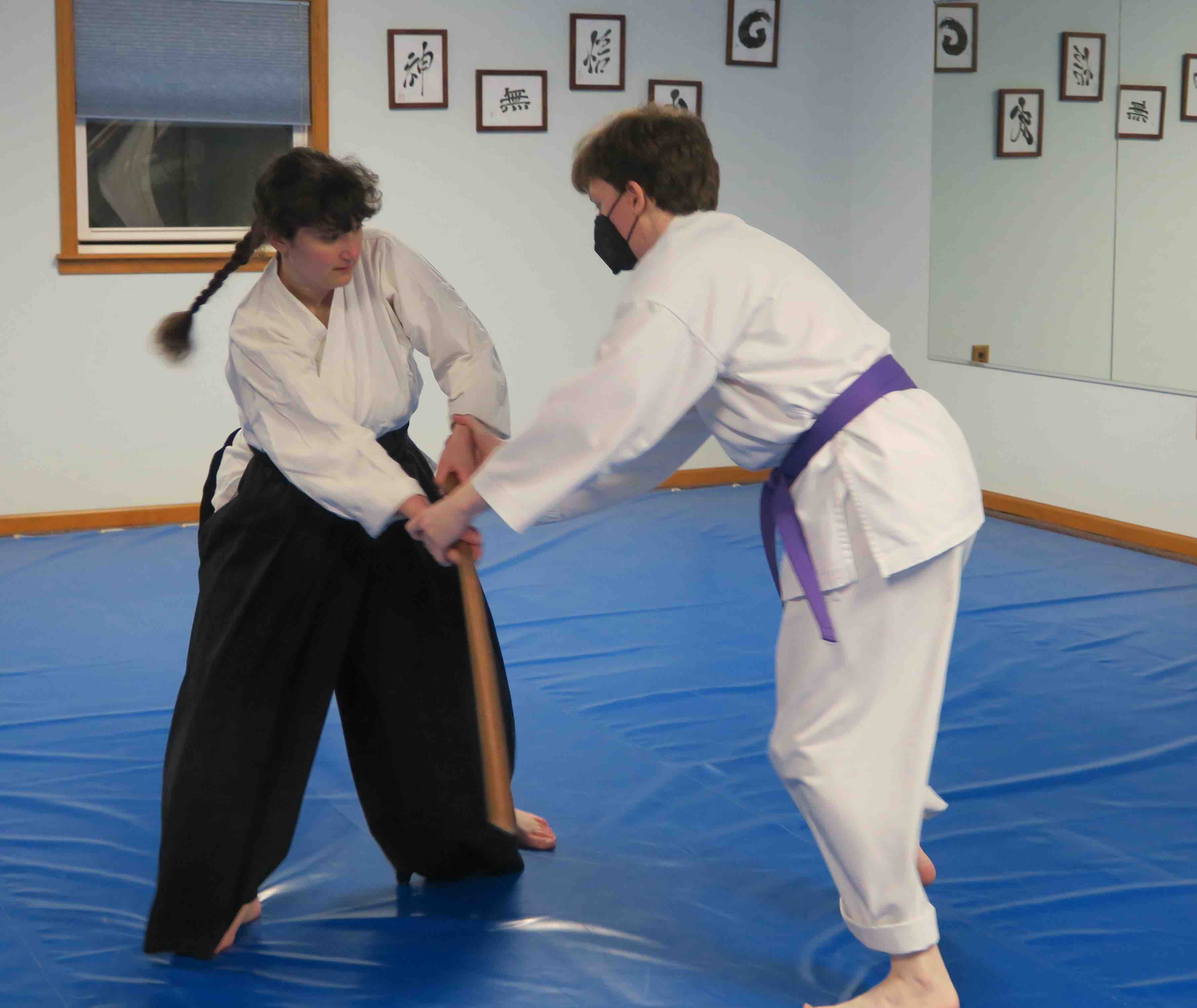 Students practicing at Prairie Aikikai