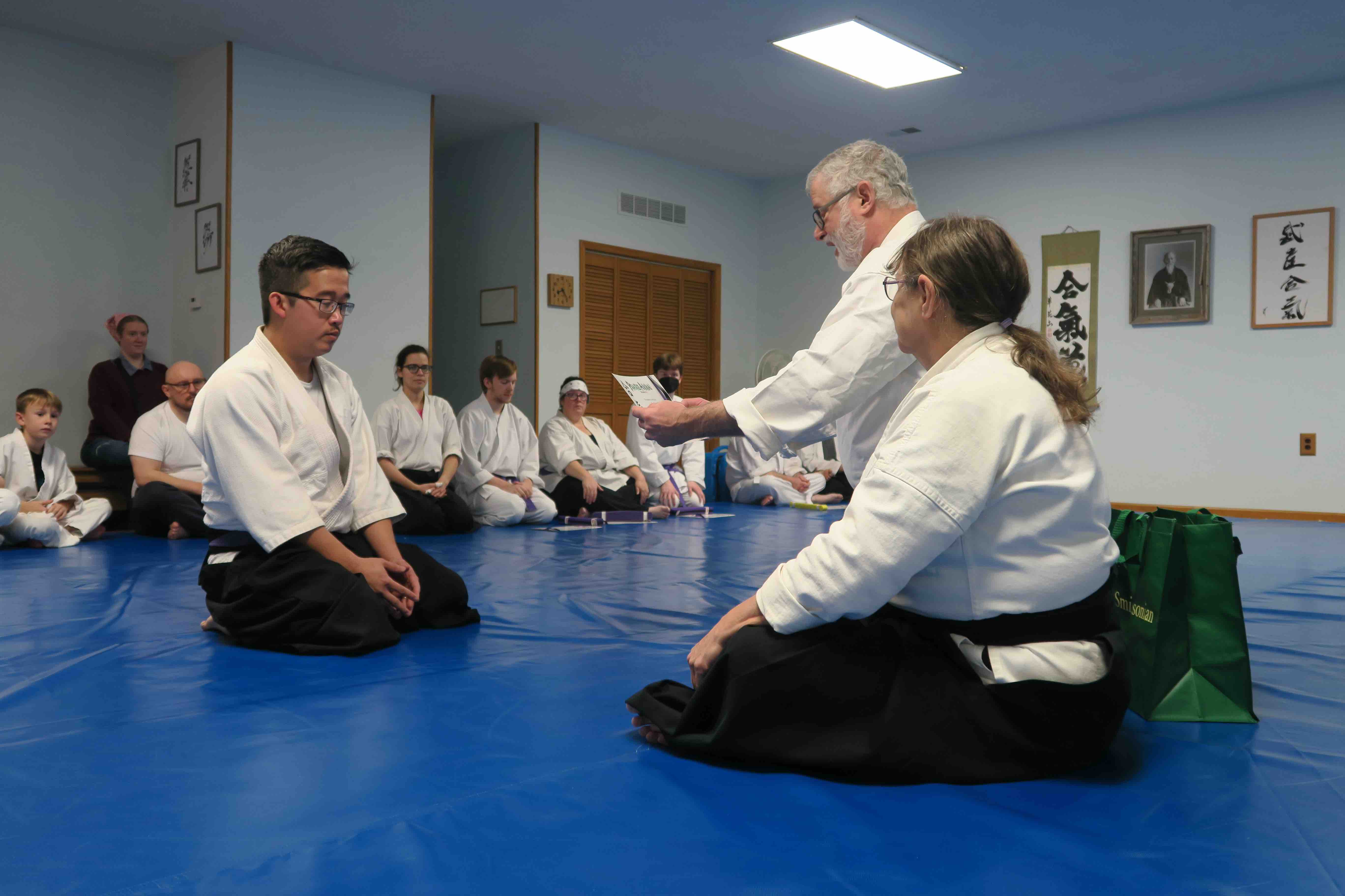 Students practicing at Prairie Aikikai