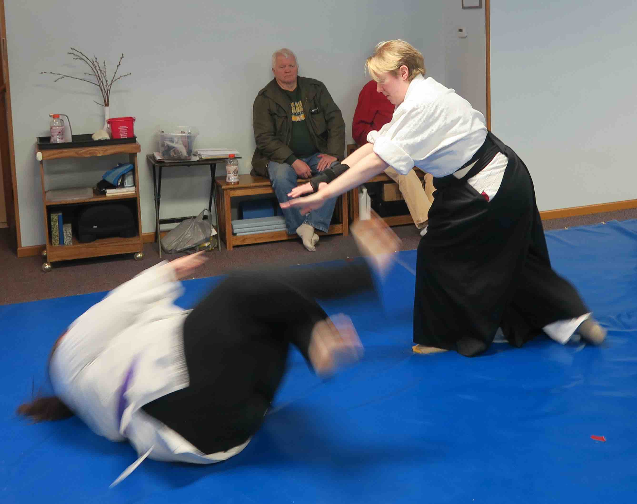 Students practicing at Prairie Aikikai
