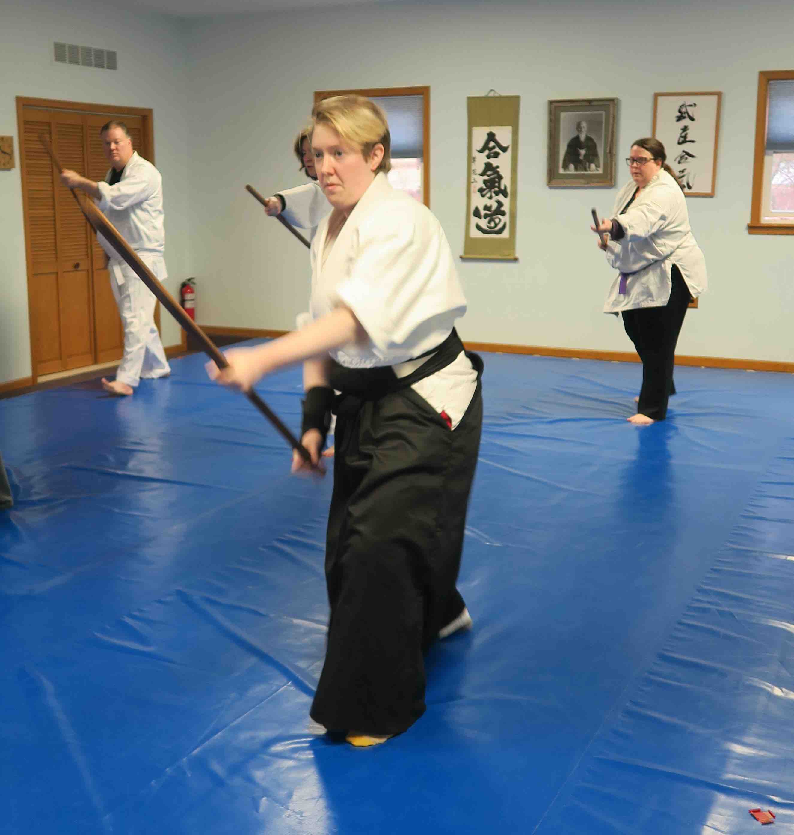 Students practicing at Prairie Aikikai