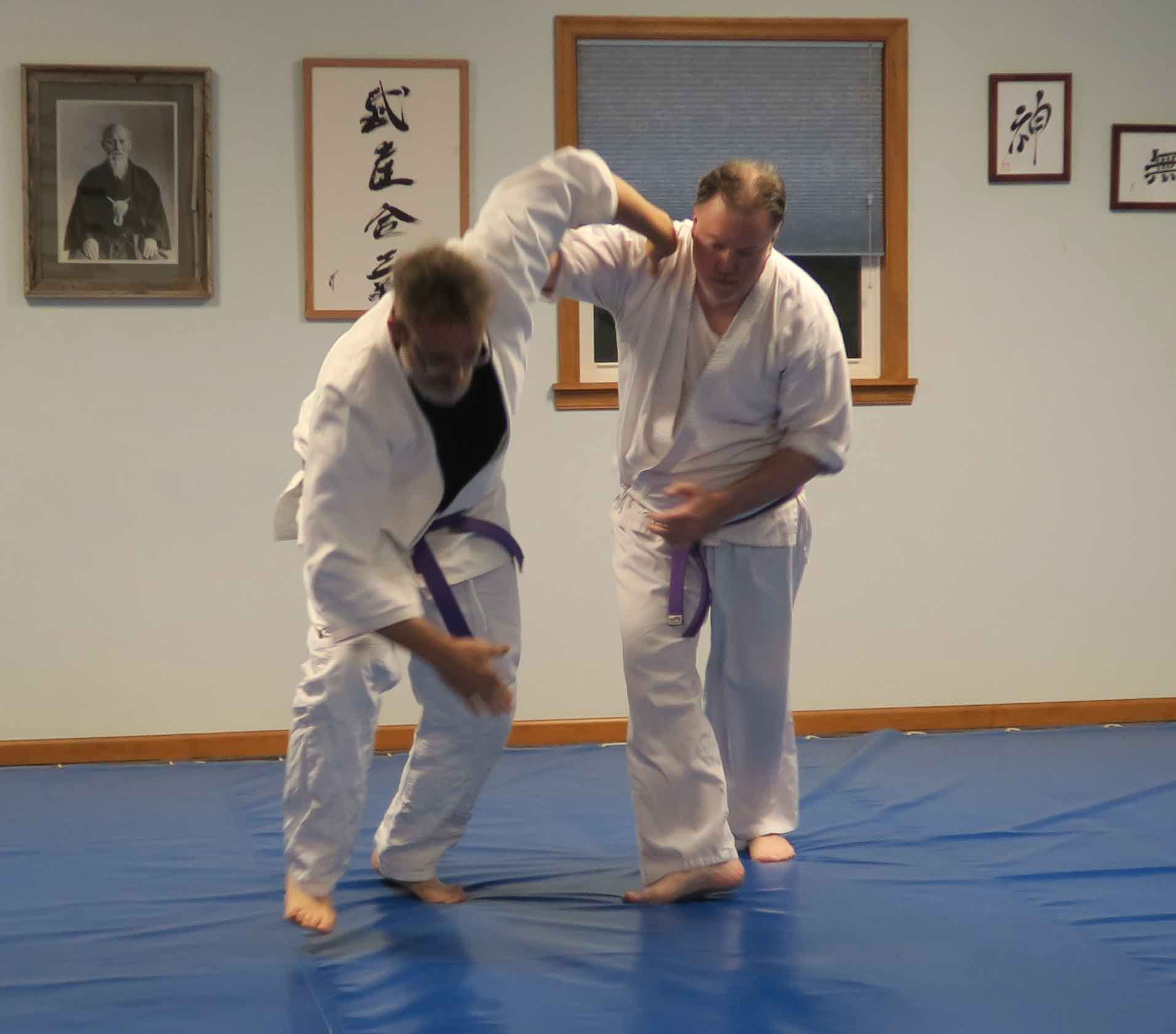 Students practicing at Prairie Aikikai