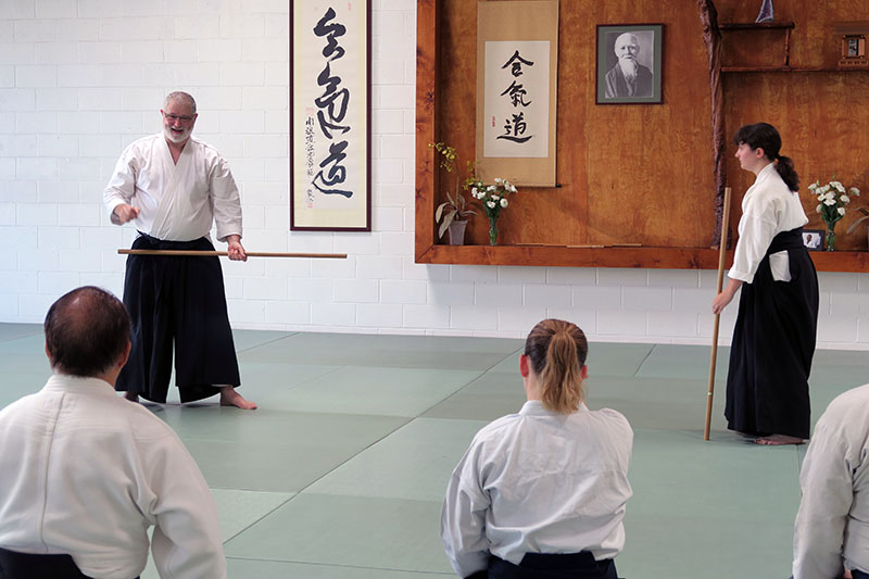 Aikidoka training at Prairie Aikikai