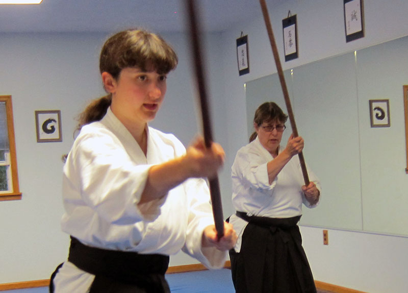 Aikidoka training at Prairie Aikikai